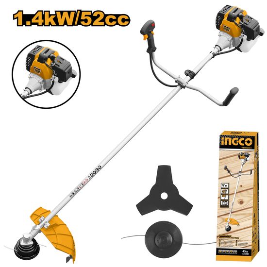 INGCO Brush Cutter 52cc 2hp Dual Fun