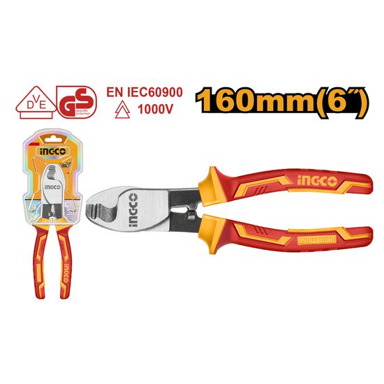 INGCO Plier Vde 1000v 160mm Cable Cutter