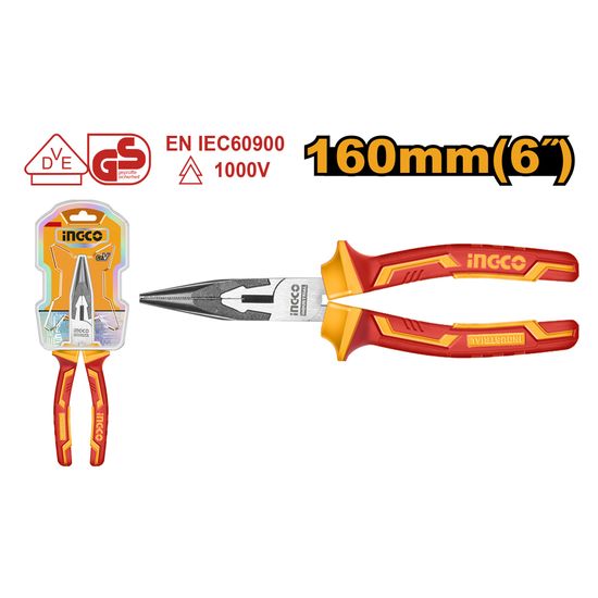INGCO Plier Vde 1000v 160mm Long Nose