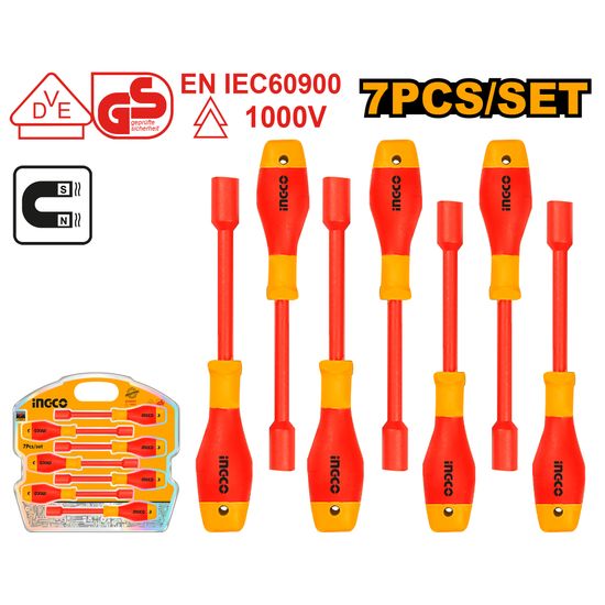 INGCO S/driver Set Vde Nut 7pc