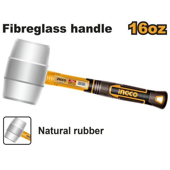 INGCO Mallet White 450g F/glass Hndl