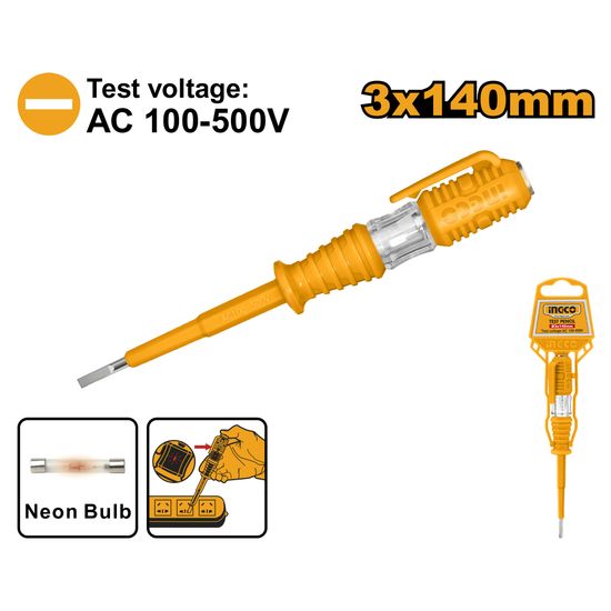 INGCO S/driver Test 140mm Ac100-500v