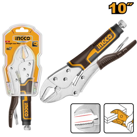 INGCO Vicegrip Straight Jaw 250mm