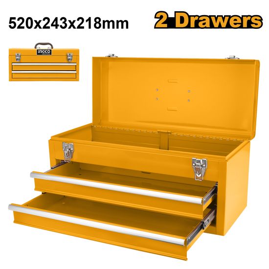 INGCO Tool Box Metatl 2 Draw Empty