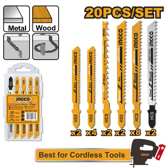 INGCO Blade J/saw Set 20pcs