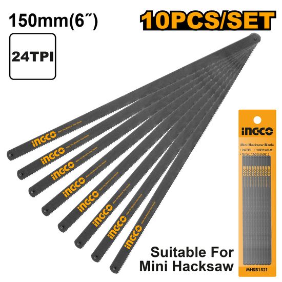 INGCO Blades Mini Hacksaw 10pk