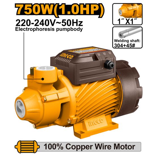 INGCO Pump 750w Max Flow 50l/min