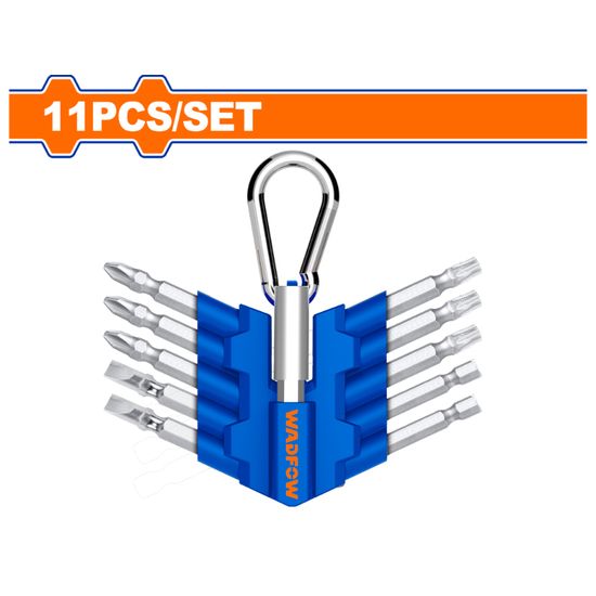 WADFOW S/driver Bit Acc Set With Clip 11pcs