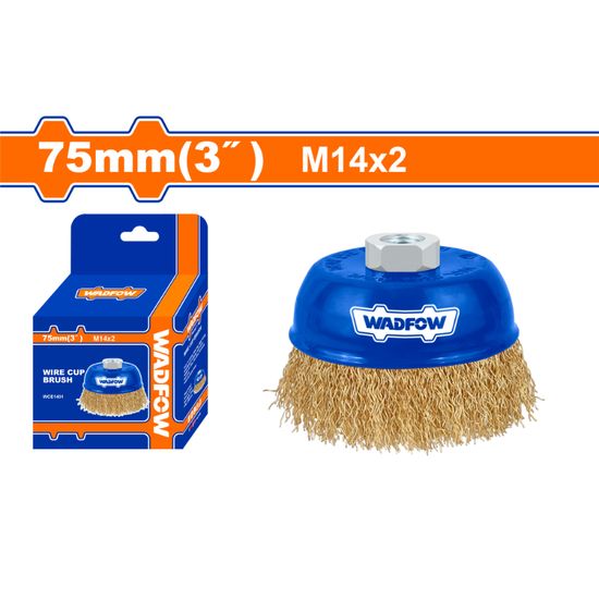 WADFOW Wire Cup Brush M14x2 75mm
