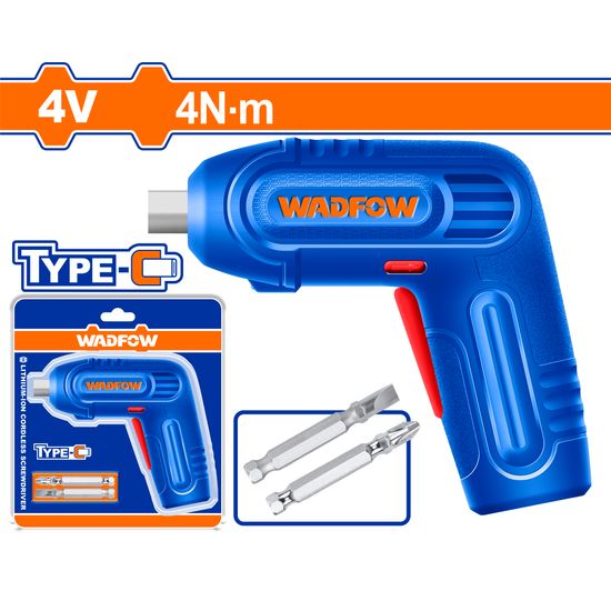 S/driver Cordless 4v 1/4 Inch 2pc Bit No Cable