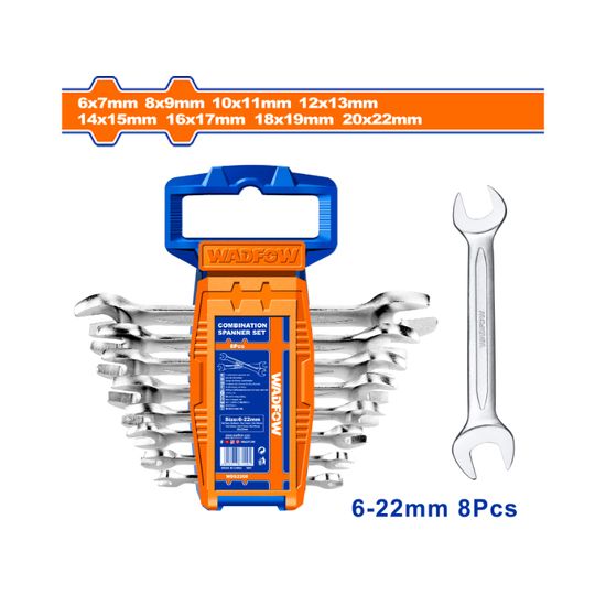 WADFOW Spanner Doe Set 6-22mm 8pcs