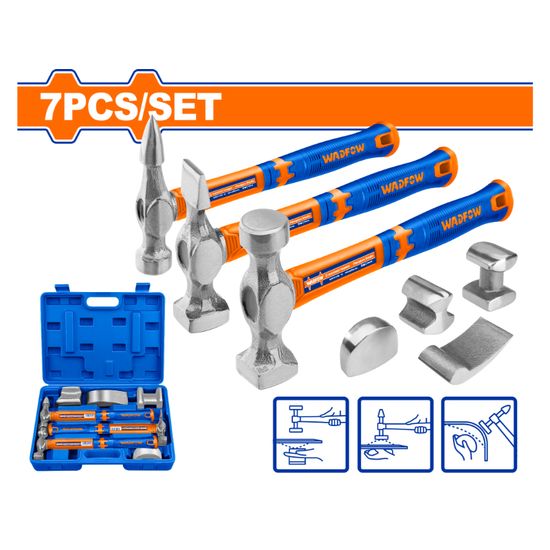 WADFOW Hammer Set Body/fender 45cb F/g Hndl 7pcs