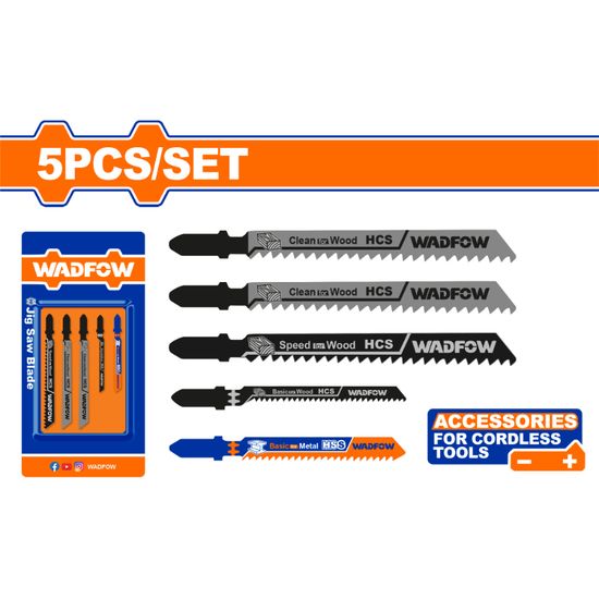 WADFOW Blade J/saw Wood/metal Set 5pcs