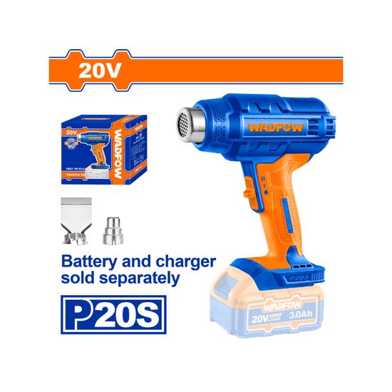 WADFOW 20v Ps+ C/l Heat Gun + Acc