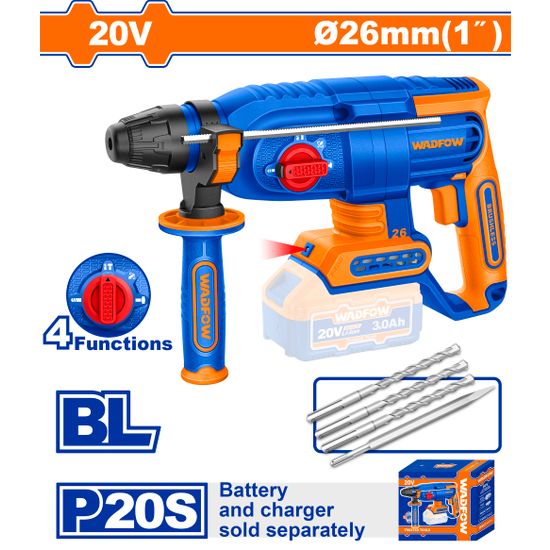 20v Ps+ C/l Rotary Hammer Drill B/l No B/c