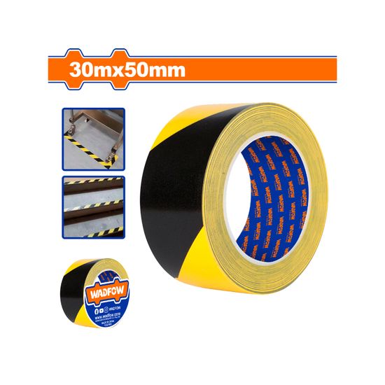WADFOW Tape Barrier Y/b 0.15mmx50mmx30m 6p/roll