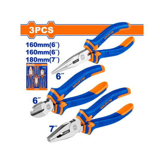 WADFOW Plier Set 2 Colour 160mm 3pcs