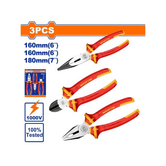 WADFOW Plier Set Vde 3pcs
