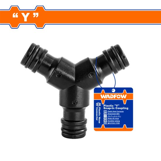 WADFOW Hose Connector Plastic Snap In Y Shape