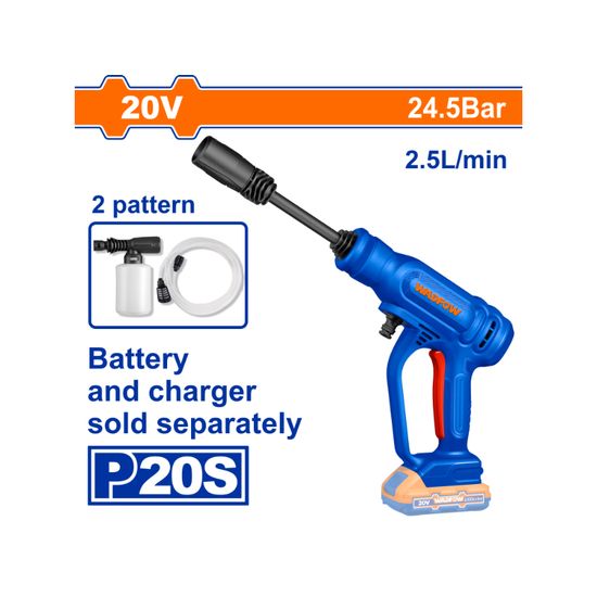 WADFOW 20v Ps+c/l Pressure Washer 24.5bar No B/c