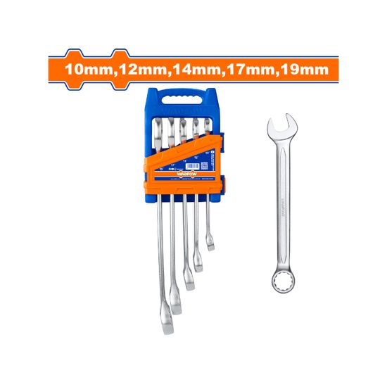 WADFOW Spanner Comb Set 10-19mm 5pcs