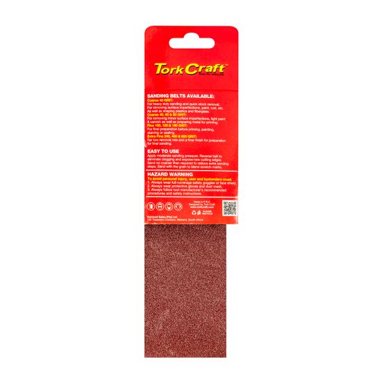TORK CRAFT Sanding Belt 64 X 406mm 120grit 2/pack