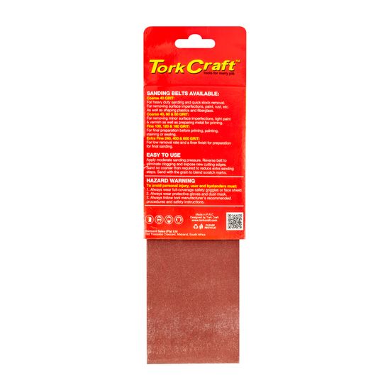 TORK CRAFT Sanding Belt 75 X 457mm 400grit 2/pack