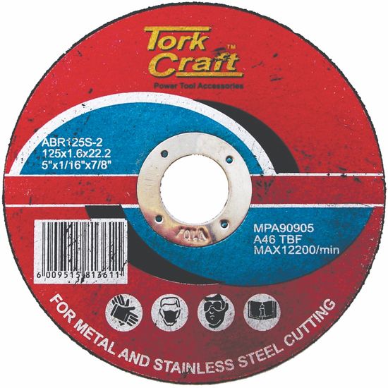 TORK CRAFT Cutting Disc Steel 125 X 1.6 X 22.2mm