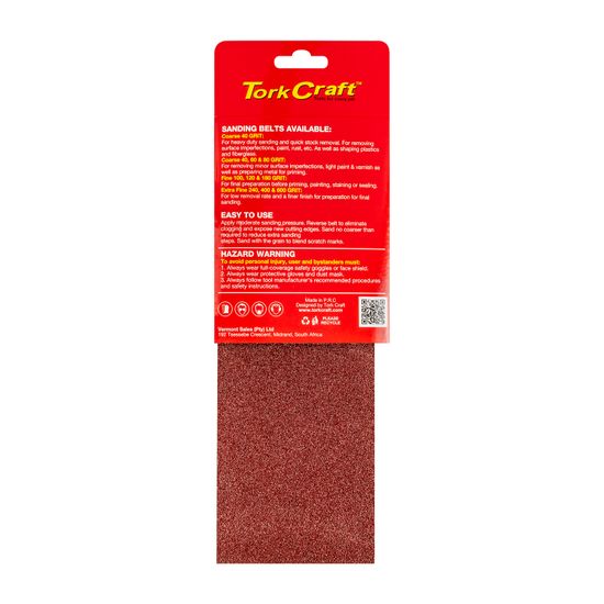 TORK CRAFT Sanding Belt 100 X 560mm 60grit 2/pack