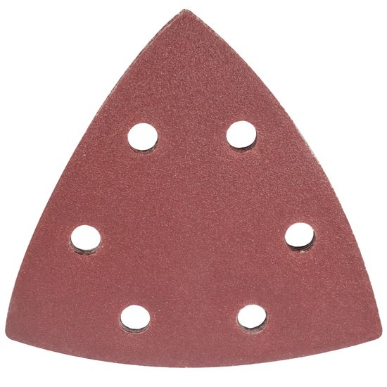 TORK CRAFT Sanding Triangle Sheet 120grit 94x94x94mm 5/pack W/holes Hook & Loop