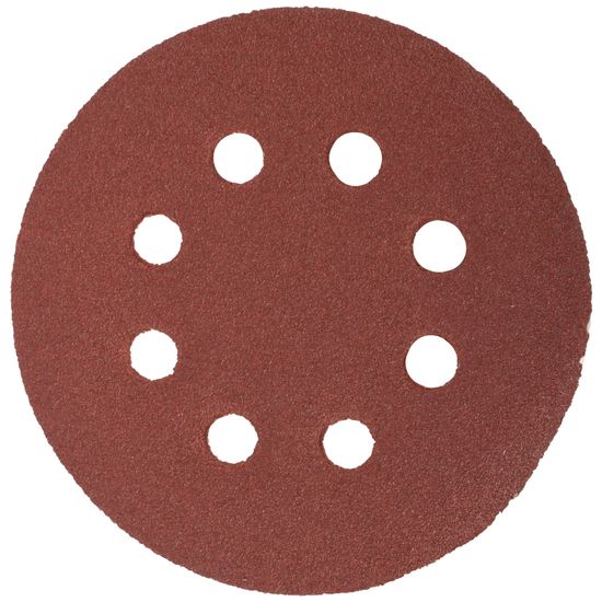 TORK CRAFT Sanding Disc 125mm 80 Grit With Holes 10/pk Hook And Loop