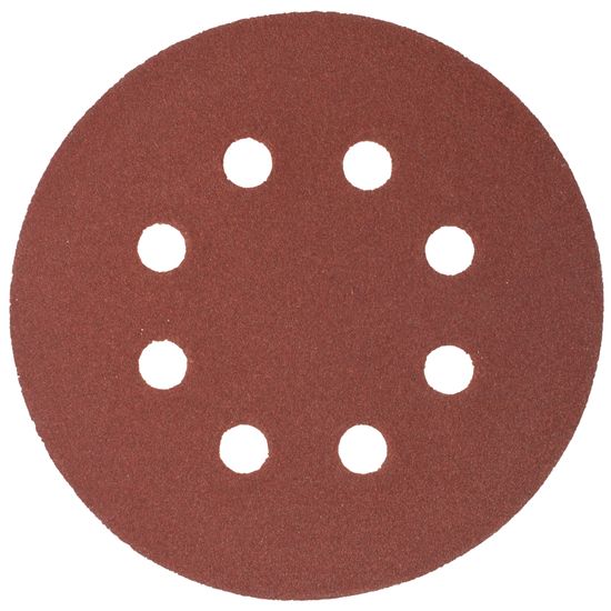TORK CRAFT Sanding Disc 125mm 120 Grit With Holes 10/pk Hook And Loop