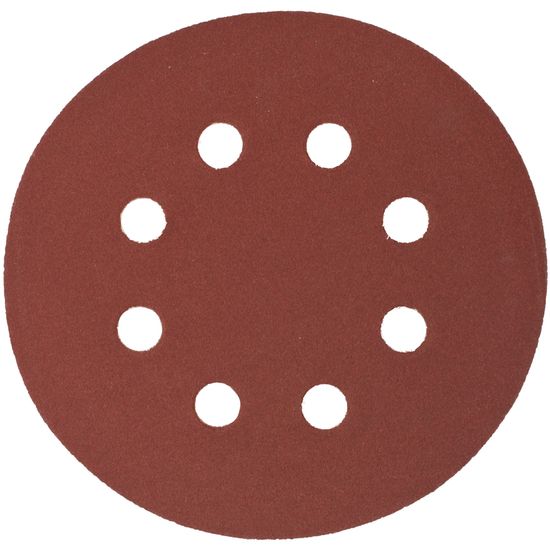 TORK CRAFT Sanding Disc 125mm 240 Grit With Holes 10/pk Hook And Loop