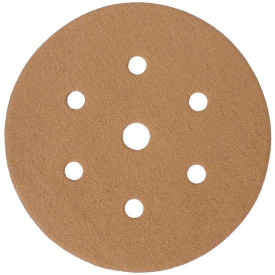 TORK CRAFT Gold Disc (50 Pieces) 150 Grit 150mm X 6+1 Holes Hook And Loop