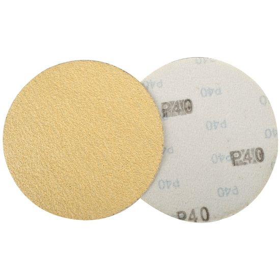 TORK CRAFT Gold Disc (50 Pieces) 40 Grit 150mm Without Hole Hook And Loop