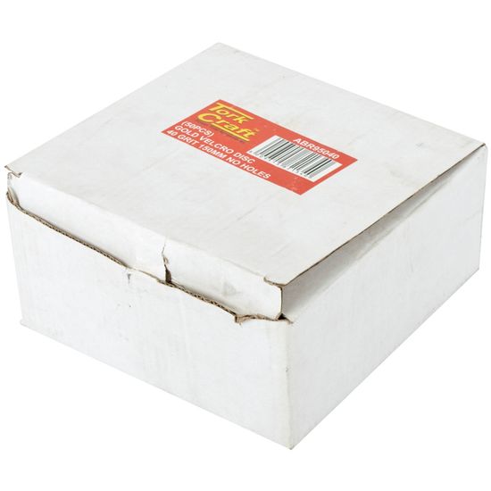 TORK CRAFT Gold Disc (50 Pieces) 40 Grit 150mm Without Hole Hook And Loop
