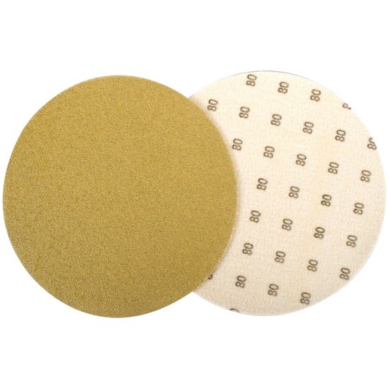 TORK CRAFT Gold Disc (50 Pieces) 80 Grit 150mm Without Hole Hook And Loop