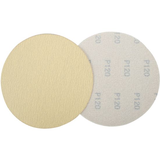 TORK CRAFT Gold Disc (50 Pieces) 120 Grit 150mm Without Hole Hook And Loop