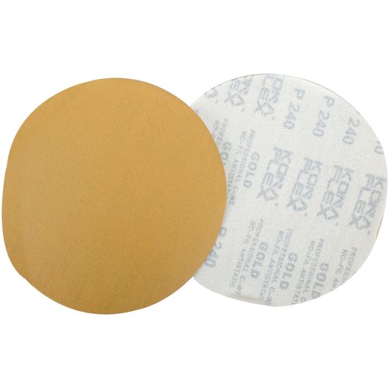 TORK CRAFT Gold Disc (50 Pieces) 240 Grit 150mm Without Hole Hook And Loop
