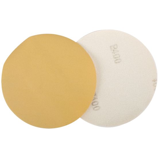 TORK CRAFT Gold Disc (50 Pieces) 400 Grit 150mm Without Hole Hook And Loop