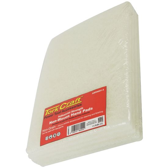 TORK CRAFT Pad Non Woven Ind. Strength 5pc 150 X 230mm Non Grain White