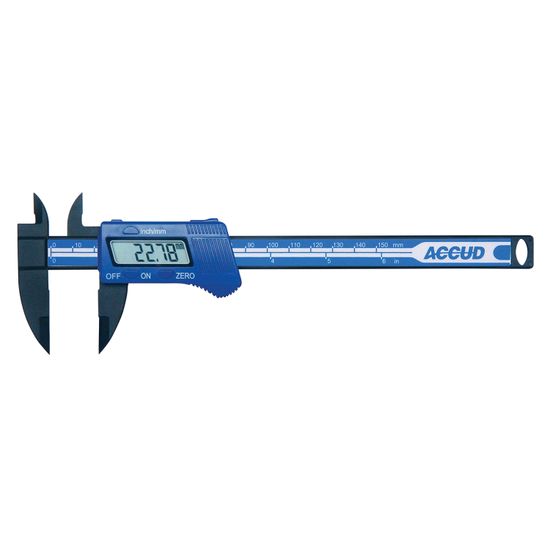 ACCUD Digital Caliper Plastic 150mm 0.2mm Acc. 0.01mm Res