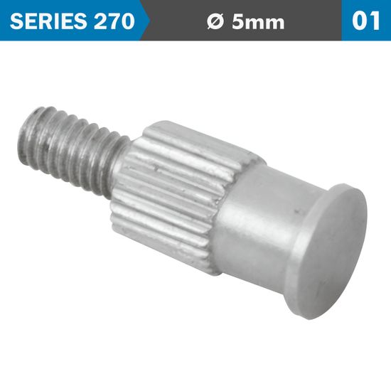 ACCUD Flat Steel Contact Point 5mm Od 8mm Leng