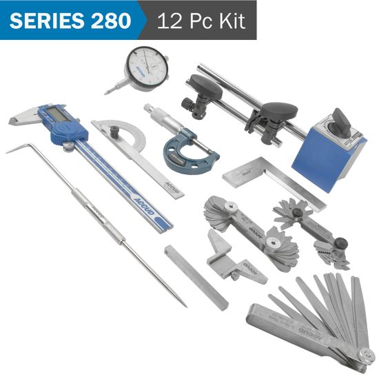 ACCUD  ACCUD 12pce Measuring Tool Set In Alumin