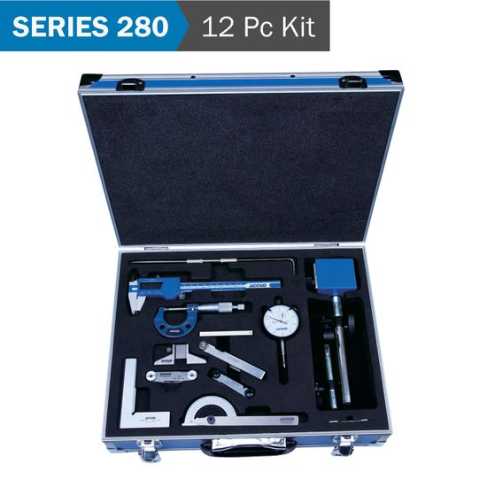 ACCUD  ACCUD 12pce Measuring Tool Set In Alumin