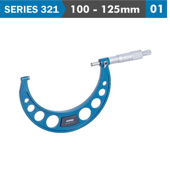 ACCUD Outside Micrometer 100-125mm 0.006mm Acc. 0.01mm Grad.