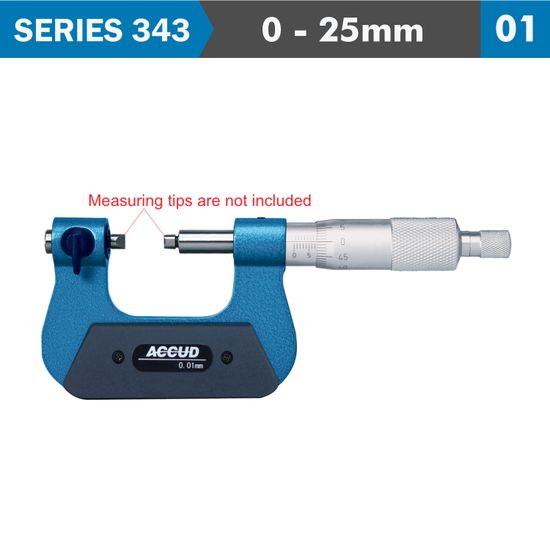 ACCUD Indicating Micrometer 0-25mm