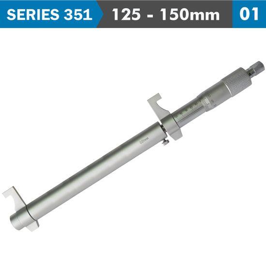 ACCUD Inside Micrometer 125-150mm Without Setting Ring 0.011mm Acc. 0.01mm G
