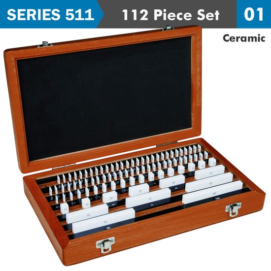 ACCUD Ceramic Gauge Block Set Iso3650 Grade 1 112pc