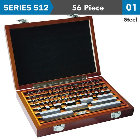 ACCUD Steel Gauge Block Set Iso3650 Grade 1 56